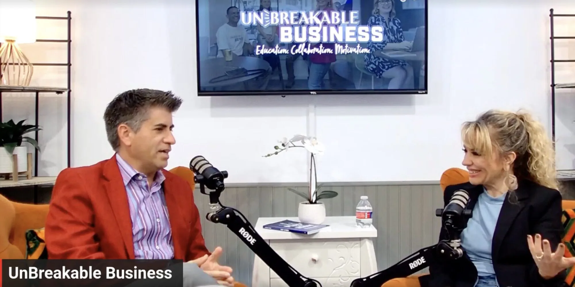 Dagan being interviewed on the UnBreakable Business podcast