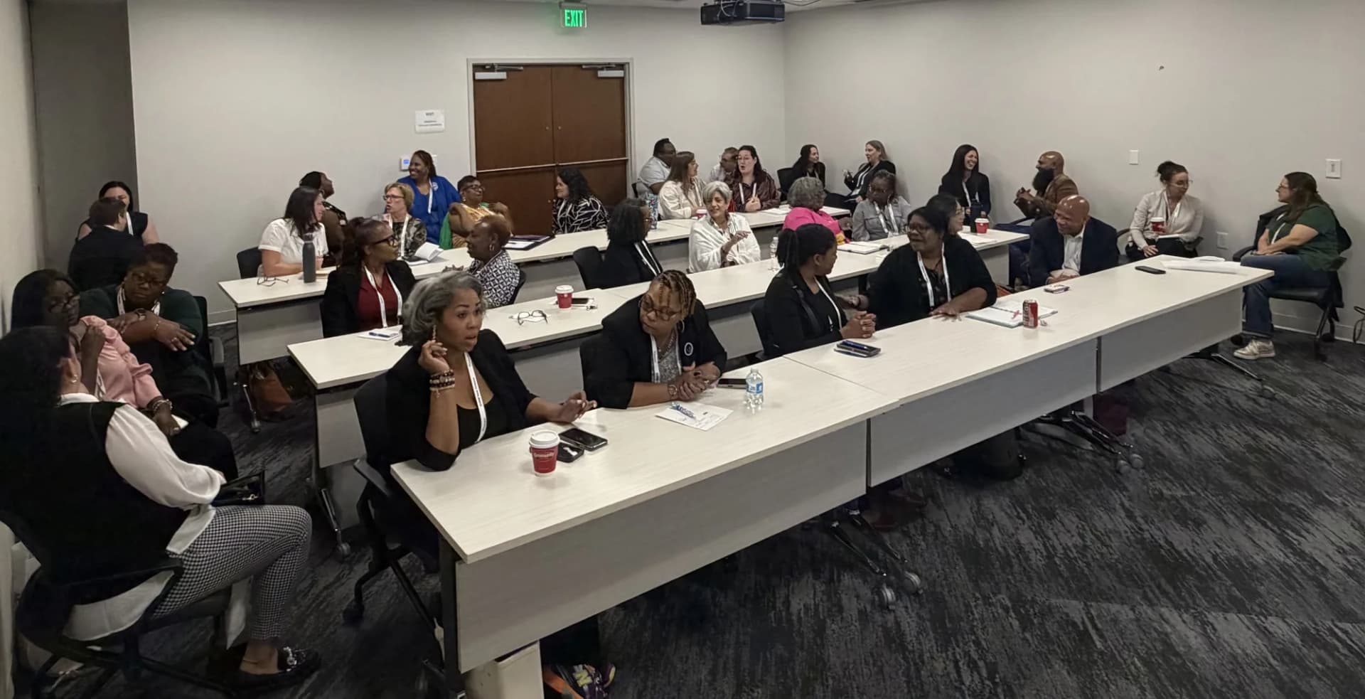 Dagan Martinez-Vargas speaking to a packed room at the SHRM New Orleans Annual Conference
